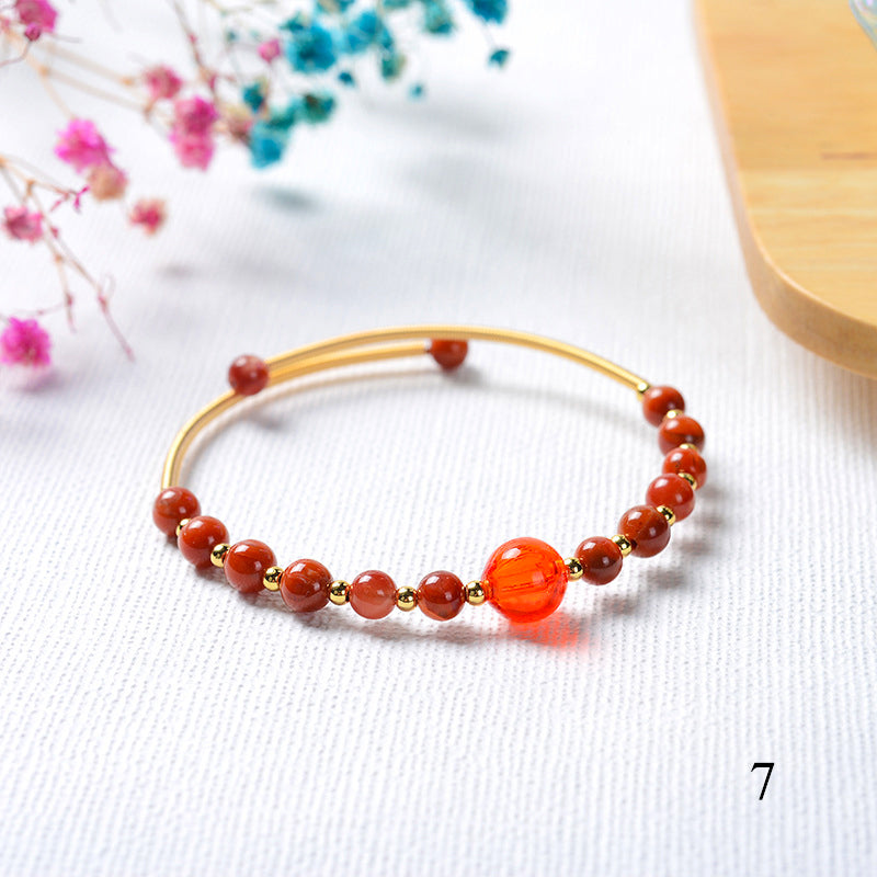Murano Glass Bead Bracelet | Essential Oil Diffuser Jewelry | Diffusing on the go-8