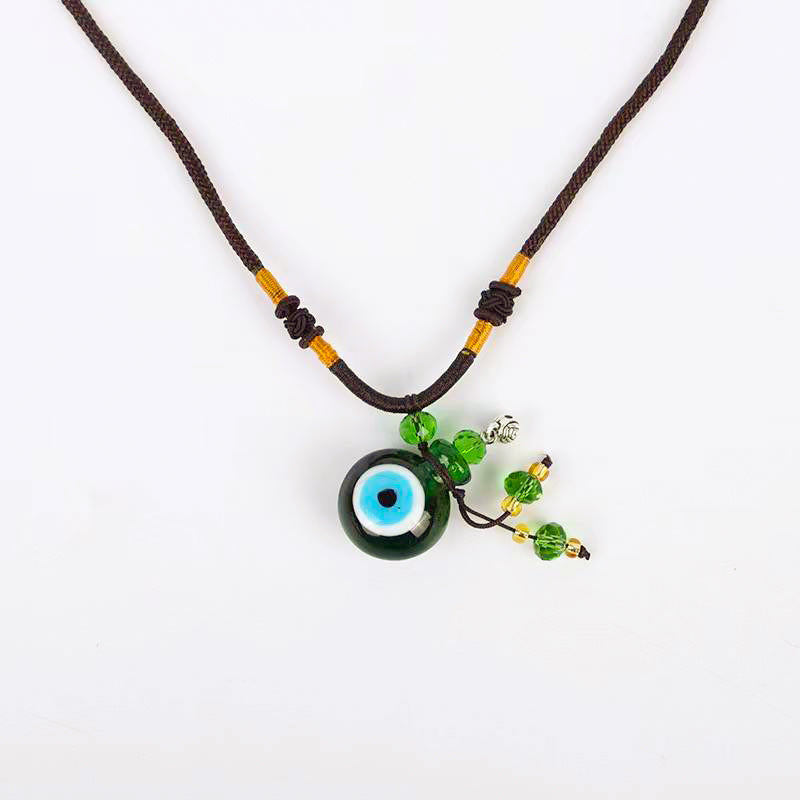 "Lucky Eyes" Diffuser Necklace | Fend off Evil | Diffusing Oils on the go | Unique Gift-1