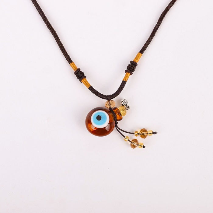 "Lucky Eyes" Diffuser Necklace | Fend off Evil | Diffusing Oils on the go | Unique Gift-2