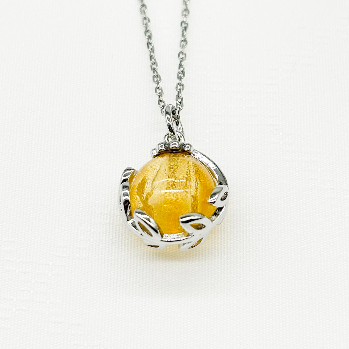 Planet Murano Aroma Necklace - Jovian Gold | Energy & Healing | Diffuse on the go | Gift For her-2