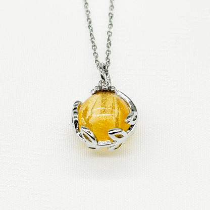 Planet Murano Aroma Necklace - Jovian Gold | Energy & Healing | Diffuse on the go | Gift For her-2