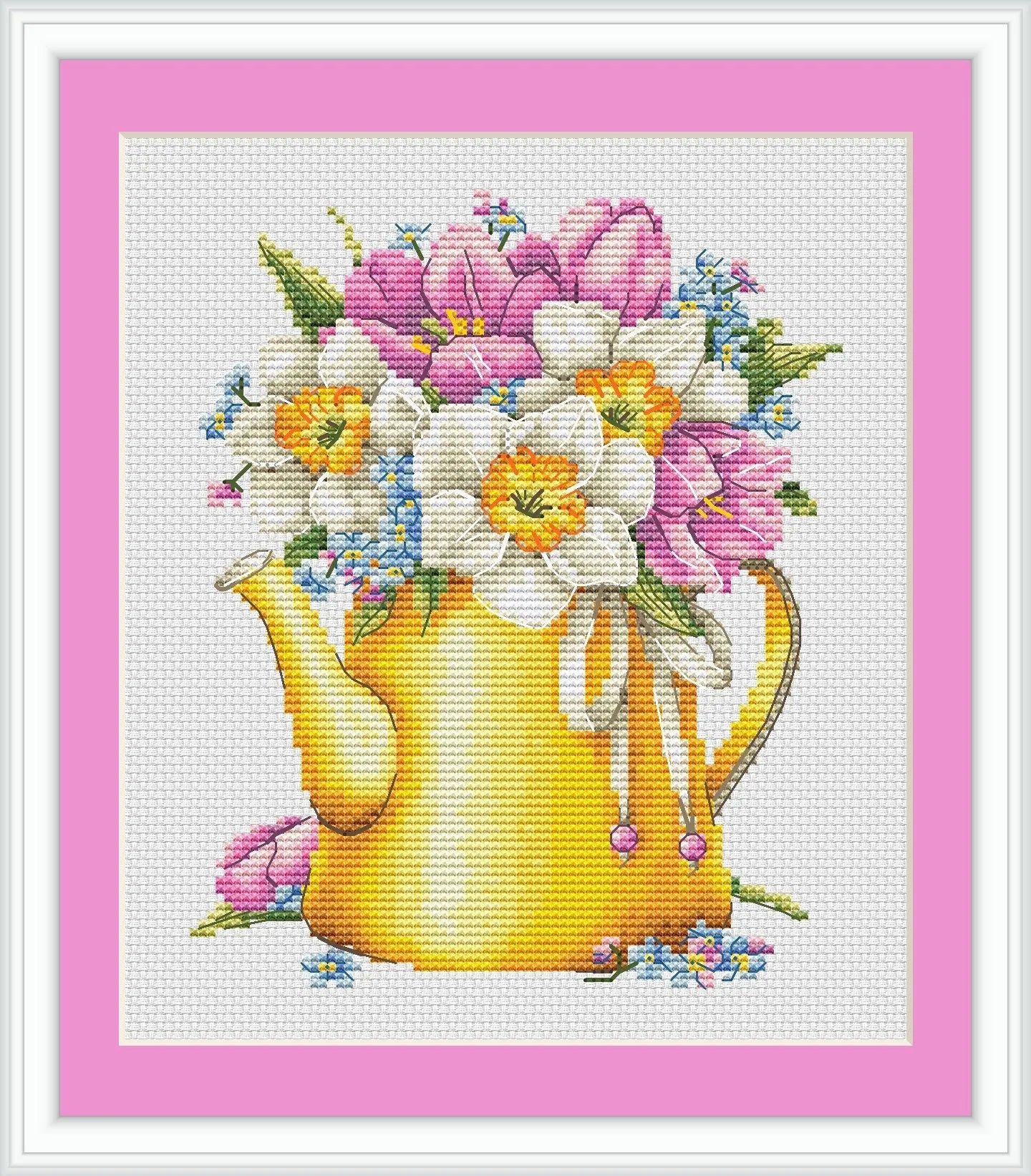 Yellow Teapot - PDF Cross Stitch Pattern-2