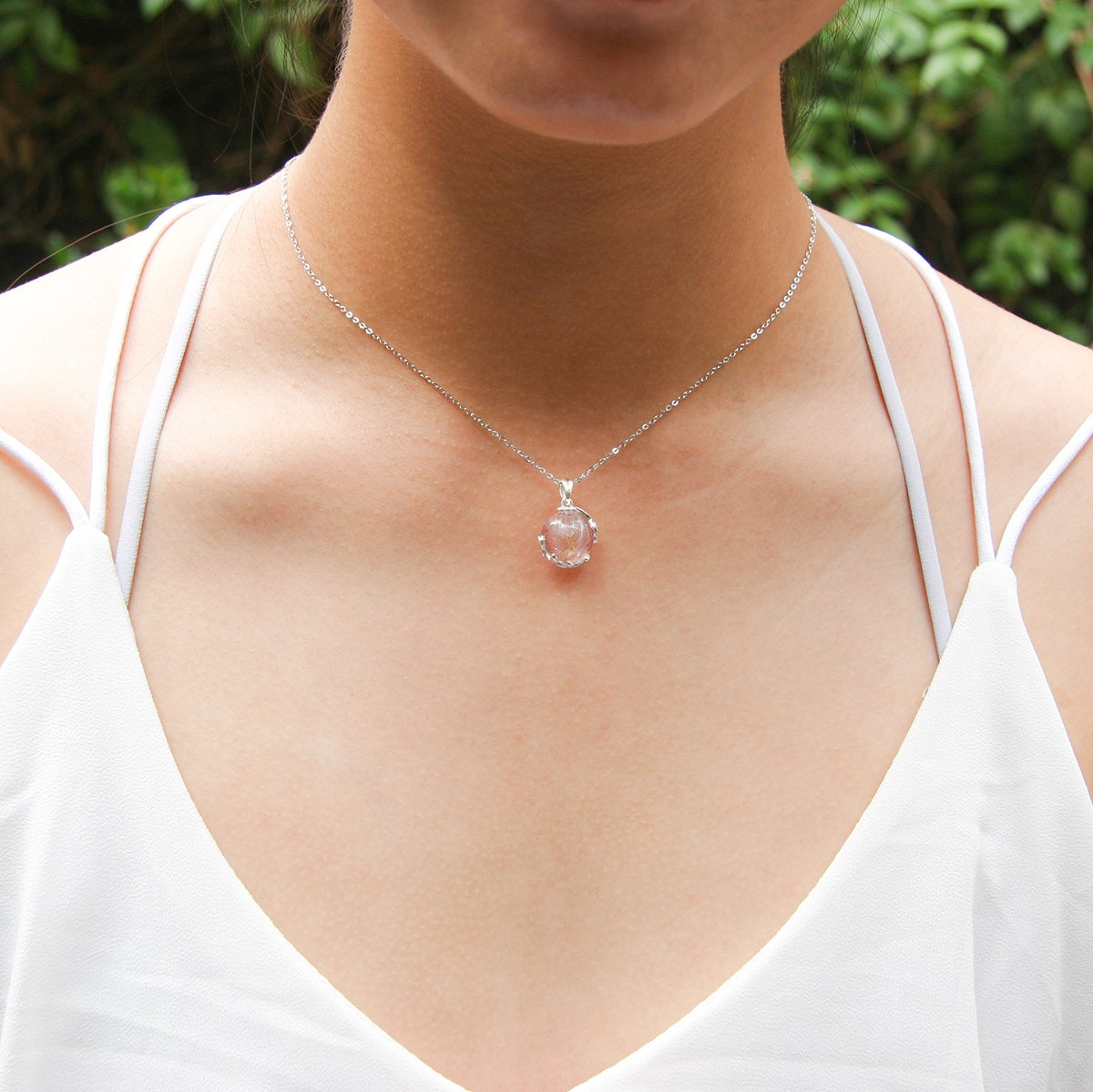 Planet Murano Aroma Necklace - Lunar Lavender | Energy & Healing | Diffuse on the go-1