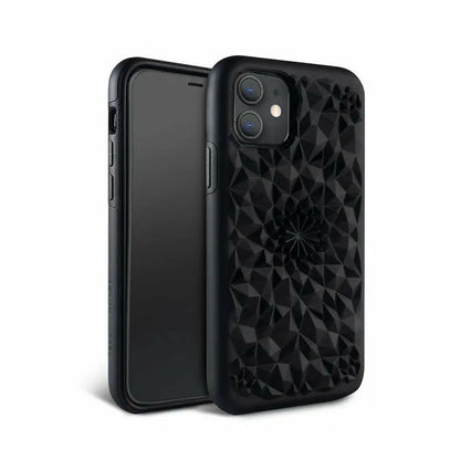 Matte Black Kaleidoscope iPhone Case-3