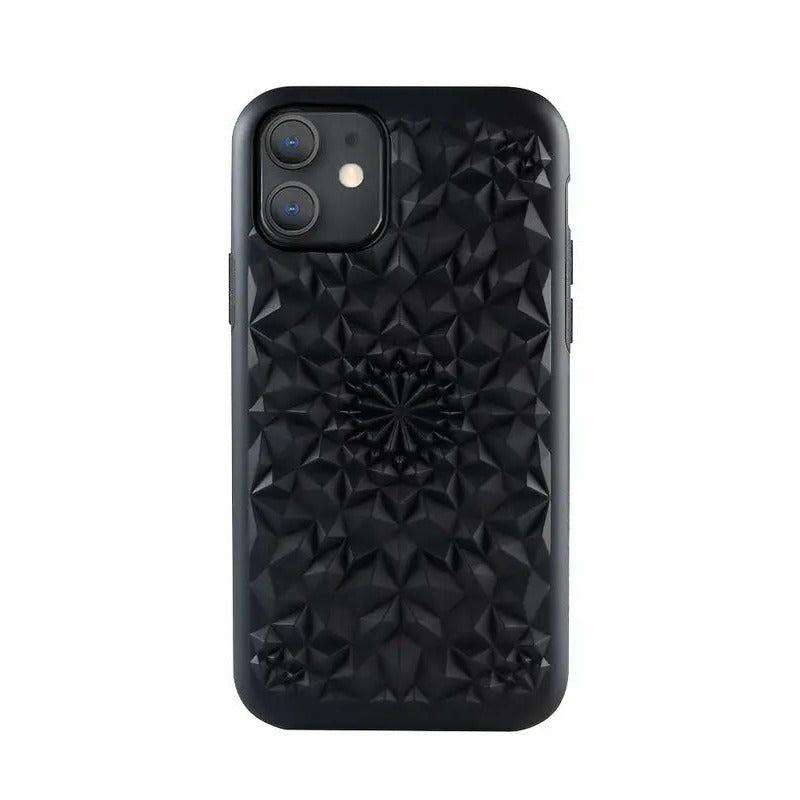 Matte Black Kaleidoscope iPhone Case-4