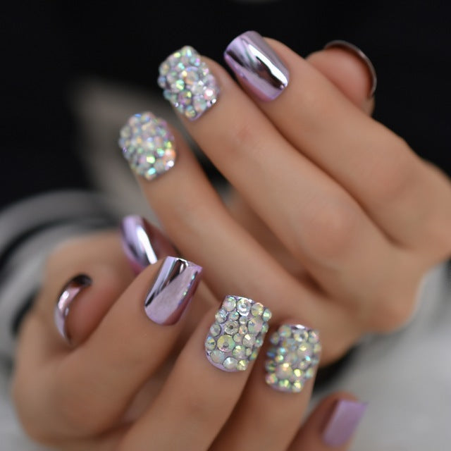 Metal false nails for women-8