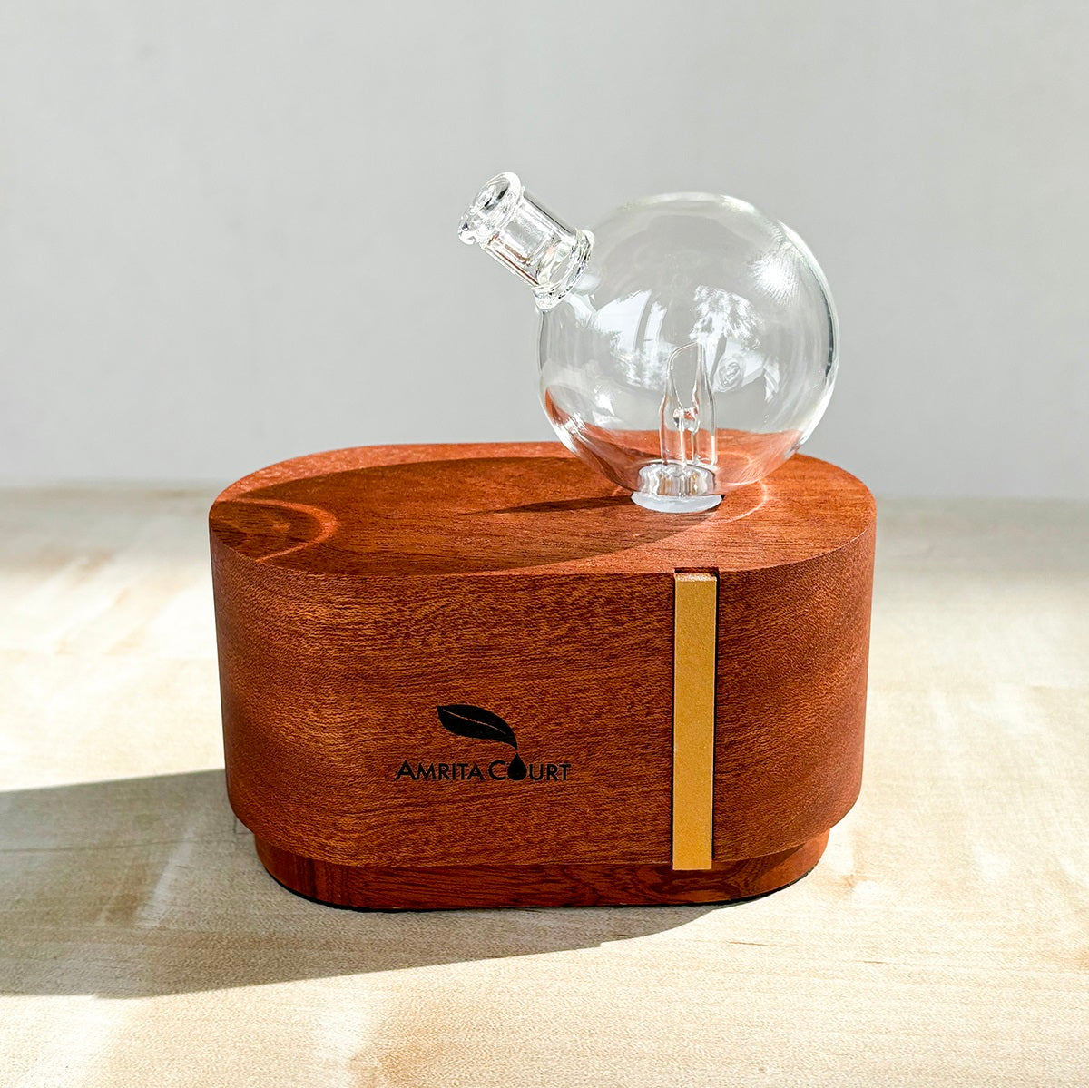 Portable Mini Orb Diffuser Redwood | Waterless Aroma Diffuser | No Plastics for Essential Oil-0