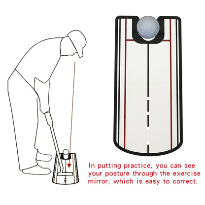 Golf Putting Mirror Alignment Aid