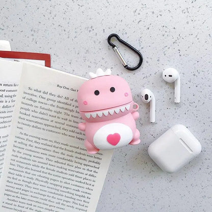 Precise Title: 3D Cartoon Dragon Silicone Case for Apple Airpods 1 & 2