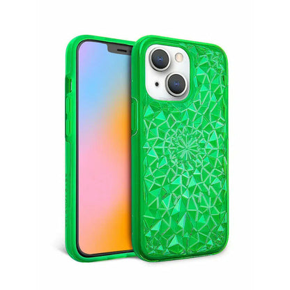 Neon Green Kaleidoscope iPhone Case-2