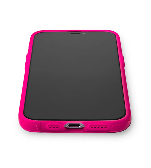 Neon Pink Kaleidoscope iPhone Case-0