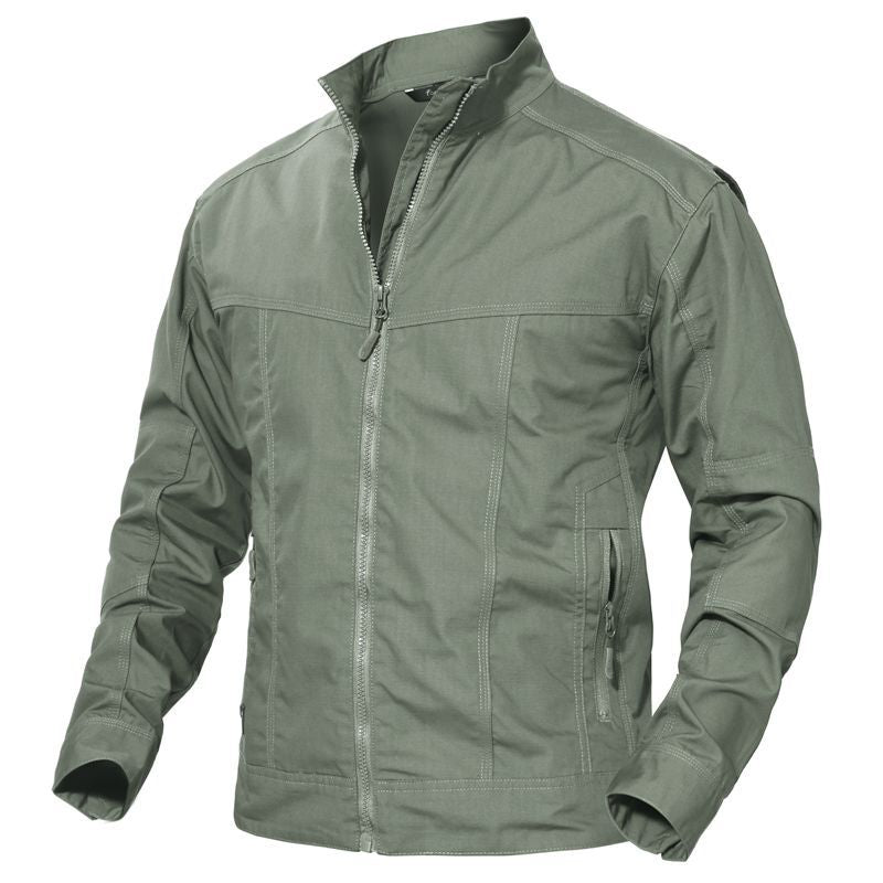 Men's Windproof Stand Collar Military Light Jacket