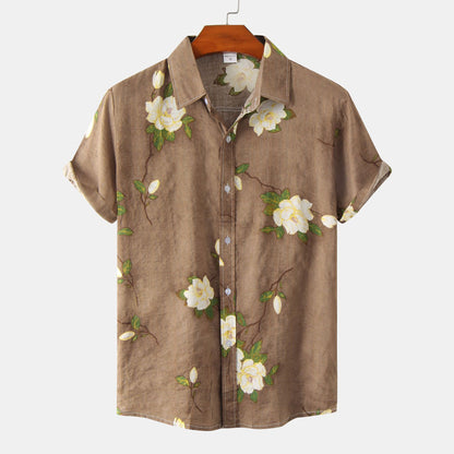 Men's Floral Short-sleeved Shirt Top (various sku's available)