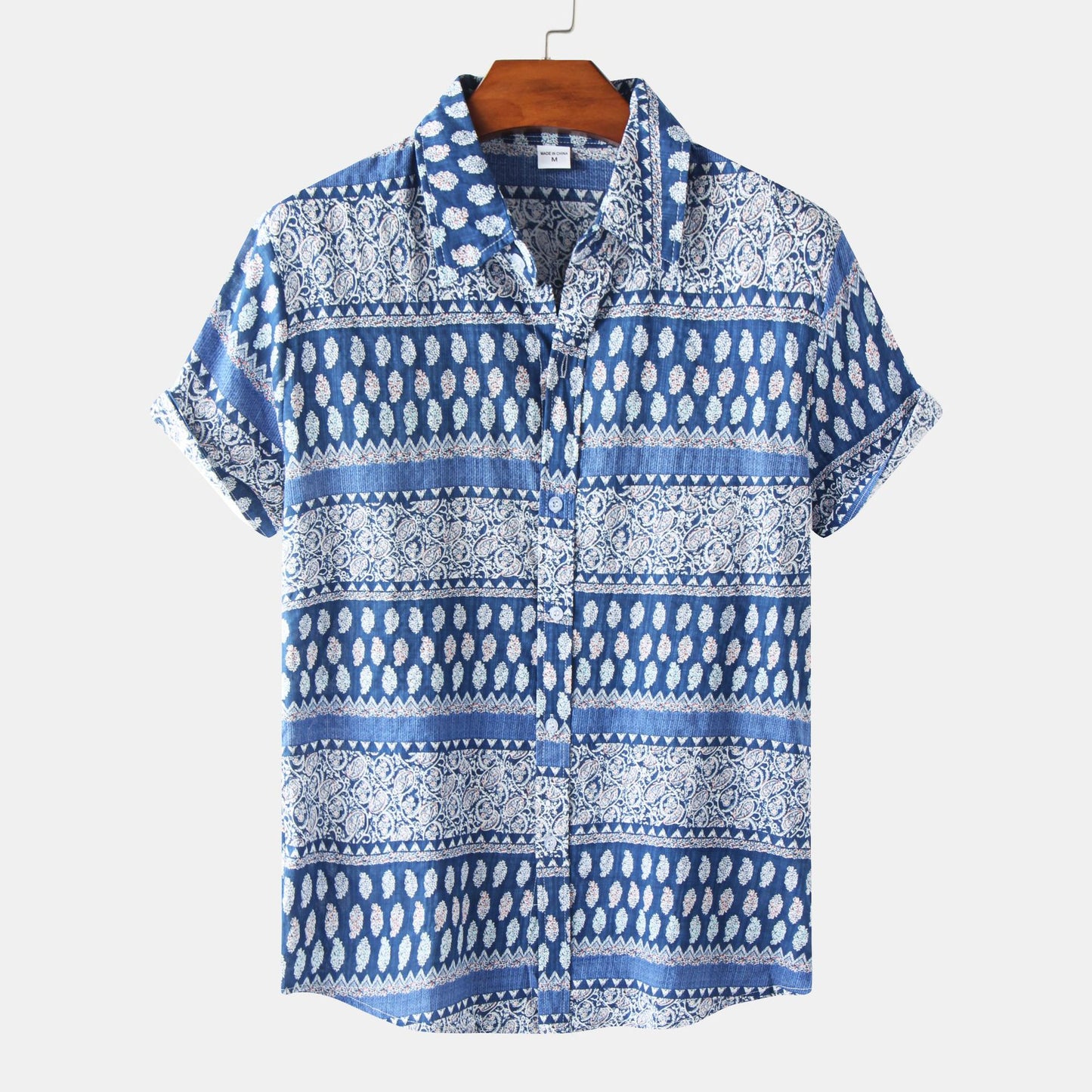 Men's Floral Short-sleeved Shirt Top (various sku's available)