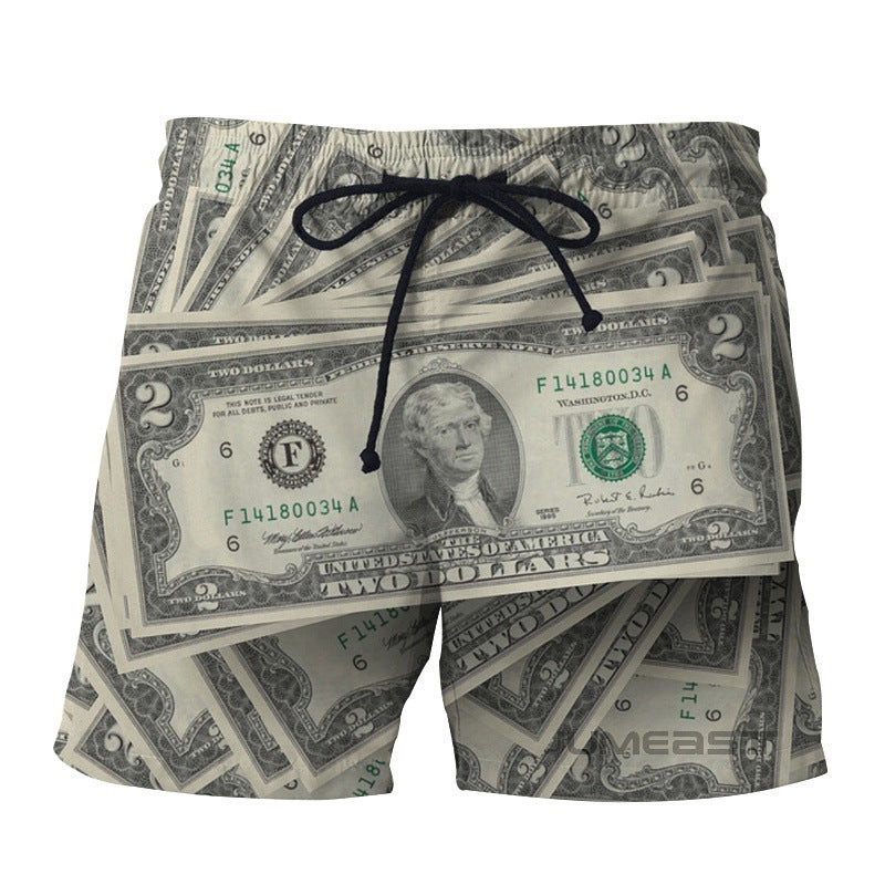 Retro USD Beach Shorts