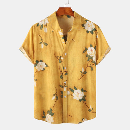 Men's Floral Short-sleeved Shirt Top (various sku's available)