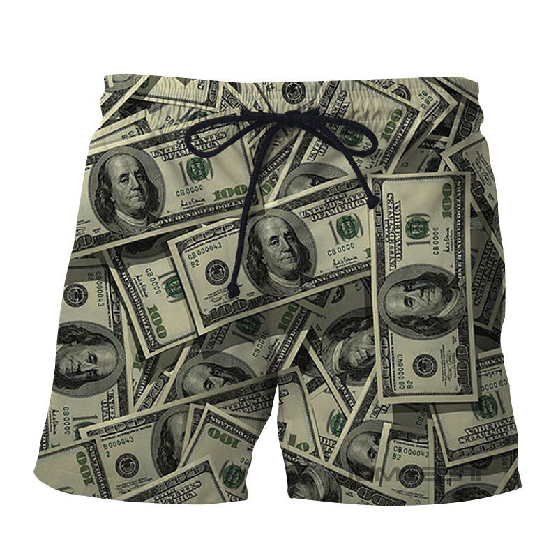 Retro USD Beach Shorts