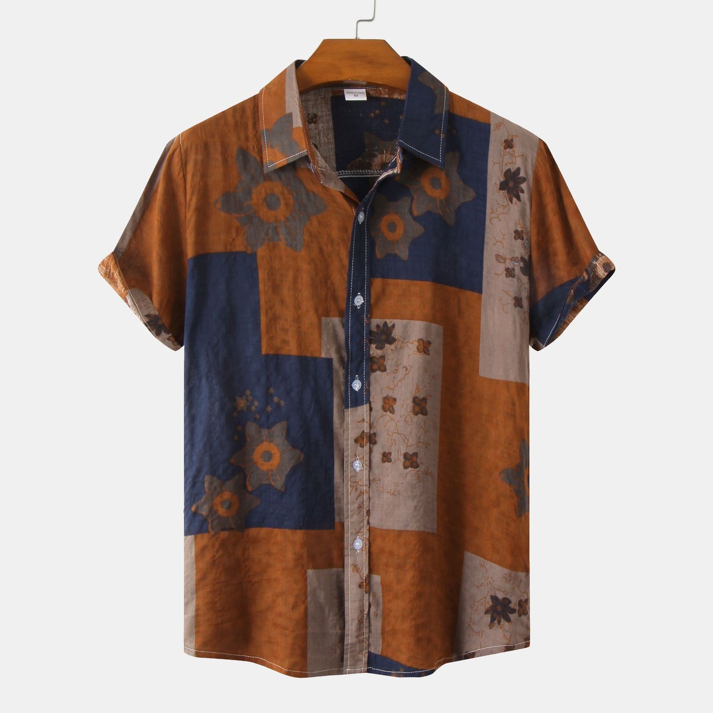 Men's Floral Short-sleeved Shirt Top (various sku's available)