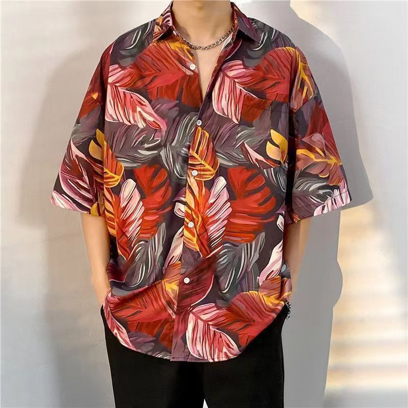 Men's Retro Floral Full Printed Short Sleeve (various sku's available)