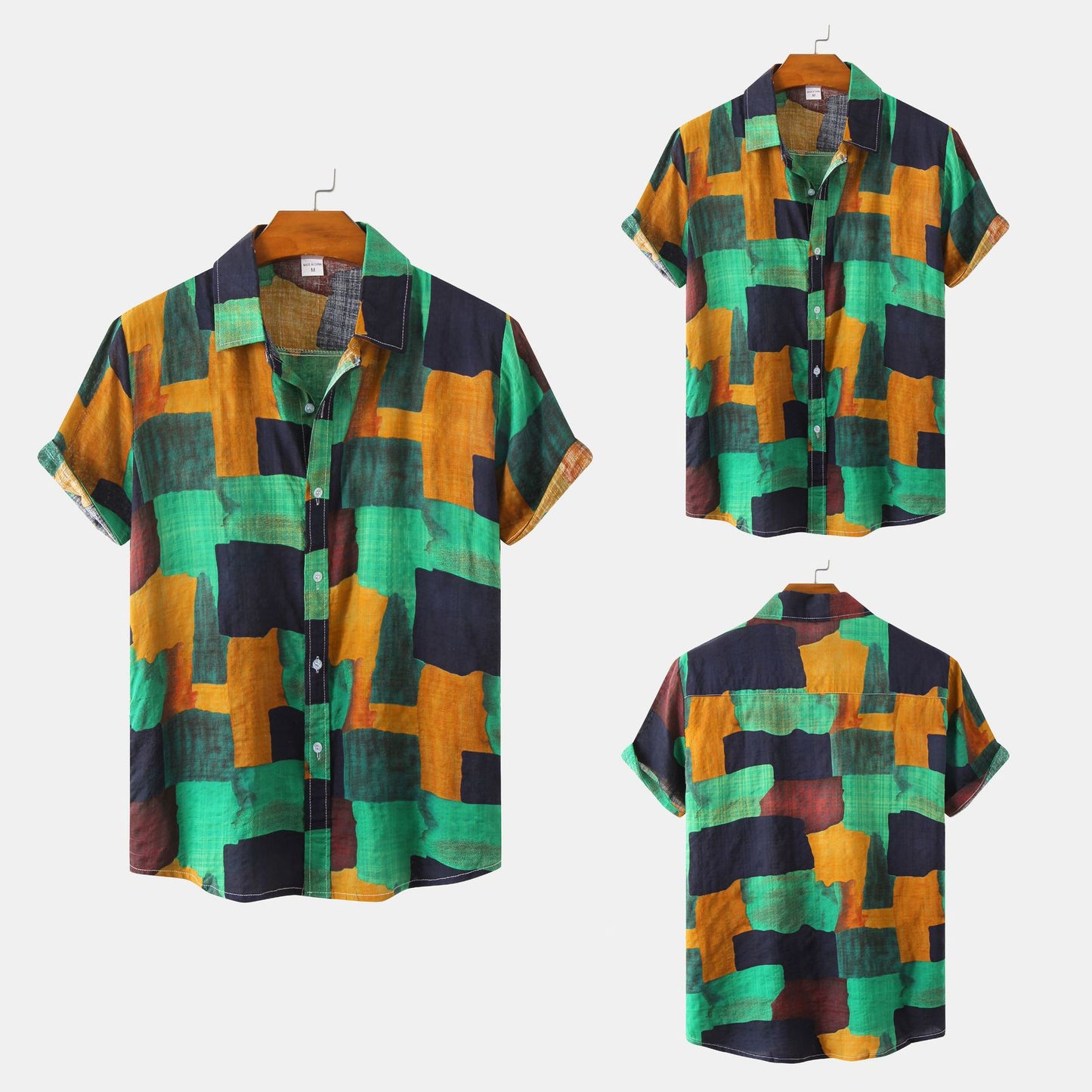 Men's Floral Short-sleeved Shirt Top (various sku's available)