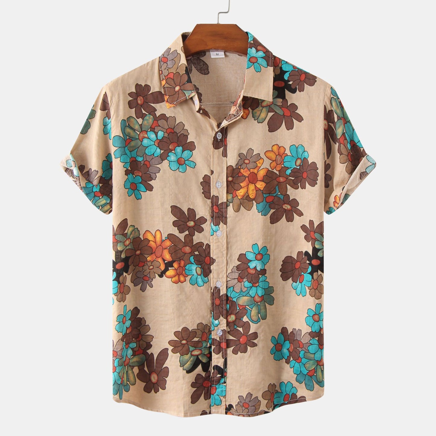 Men's Floral Short-sleeved Shirt Top (various sku's available)