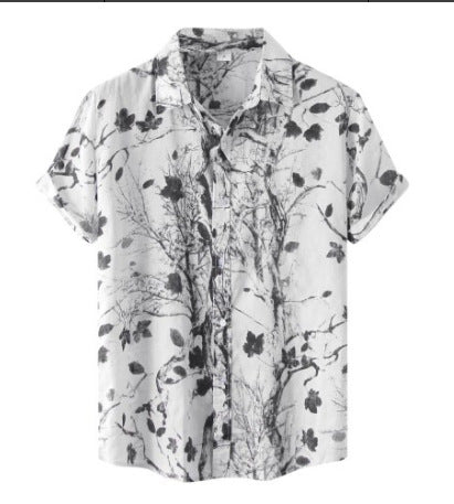 Men's Floral Short-sleeved Shirt Top (various sku's available)