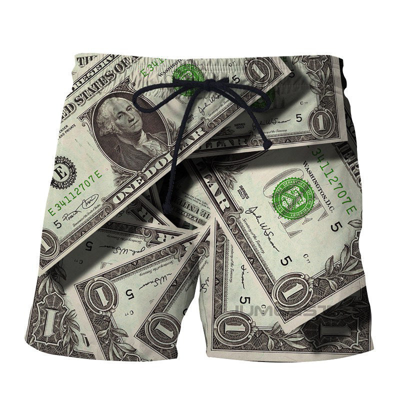 Retro USD Beach Shorts