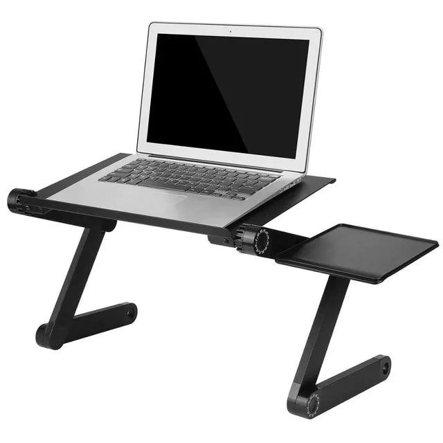 Adjustable Aluminum Laptop Desk With Mouse Pad