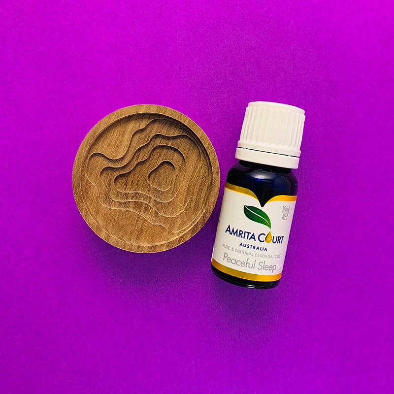 Peaceful Sleep+Wood Diffuser | Improve Sleep | Calming & Sedating | Essential Oil Combo-1