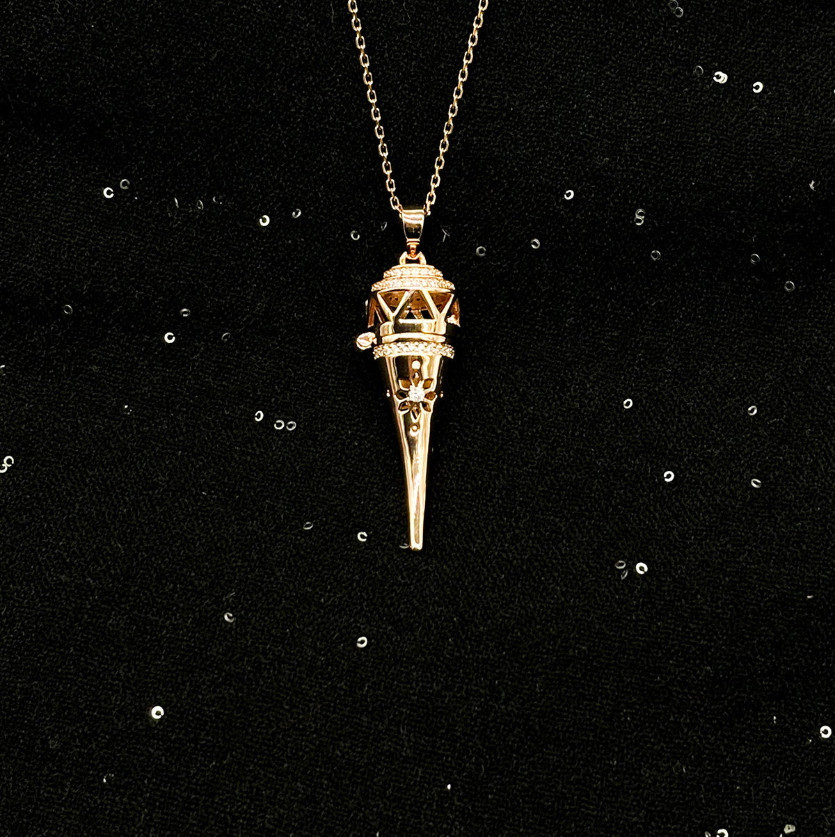 Cone Aroma Necklace | Energy & Healing Diffuser Jewelry — On-the-Go Scent Ritual-0