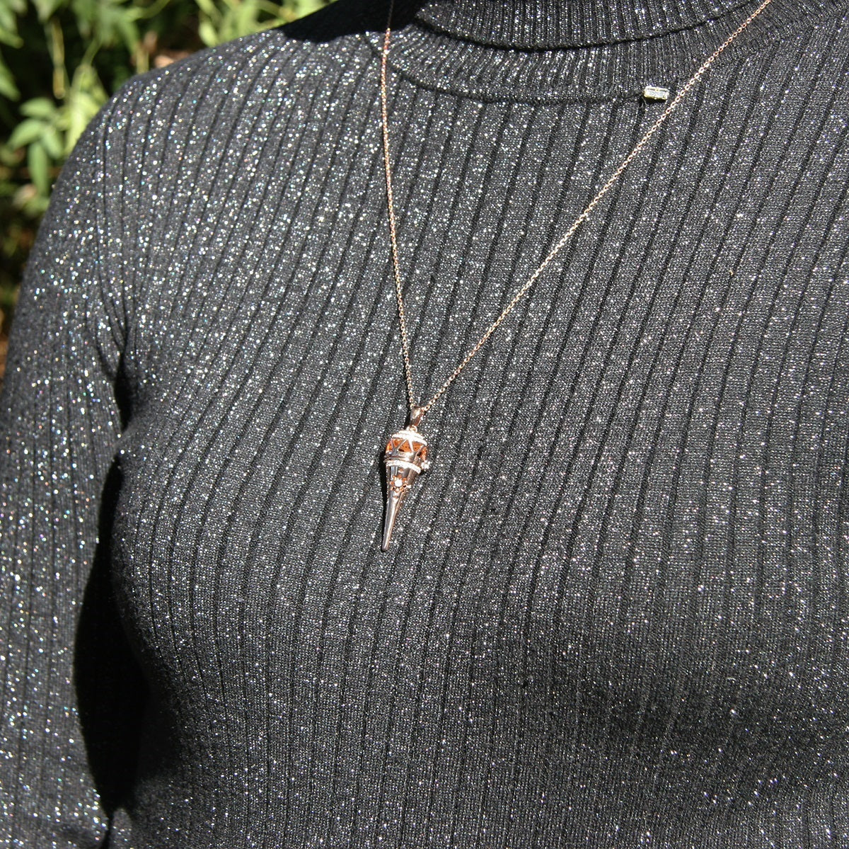 Cone Aroma Necklace | Energy & Healing Diffuser Jewelry — On-the-Go Scent Ritual-3