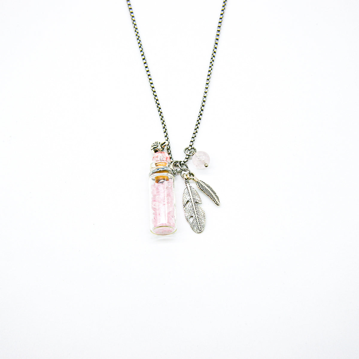 Rose Quartz Diffusing Necklace | Energy & Healing | Diffusing on the go-0