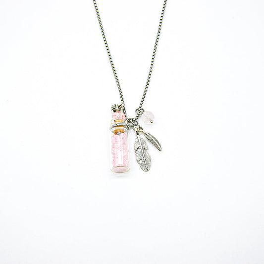 Rose Quartz Diffusing Necklace | Energy & Healing | Diffusing on the go-0