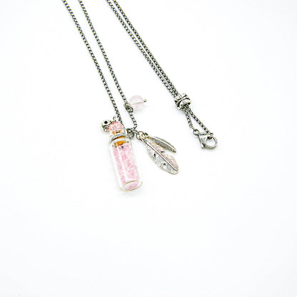 Rose Quartz Diffusing Necklace | Energy & Healing | Diffusing on the go-4