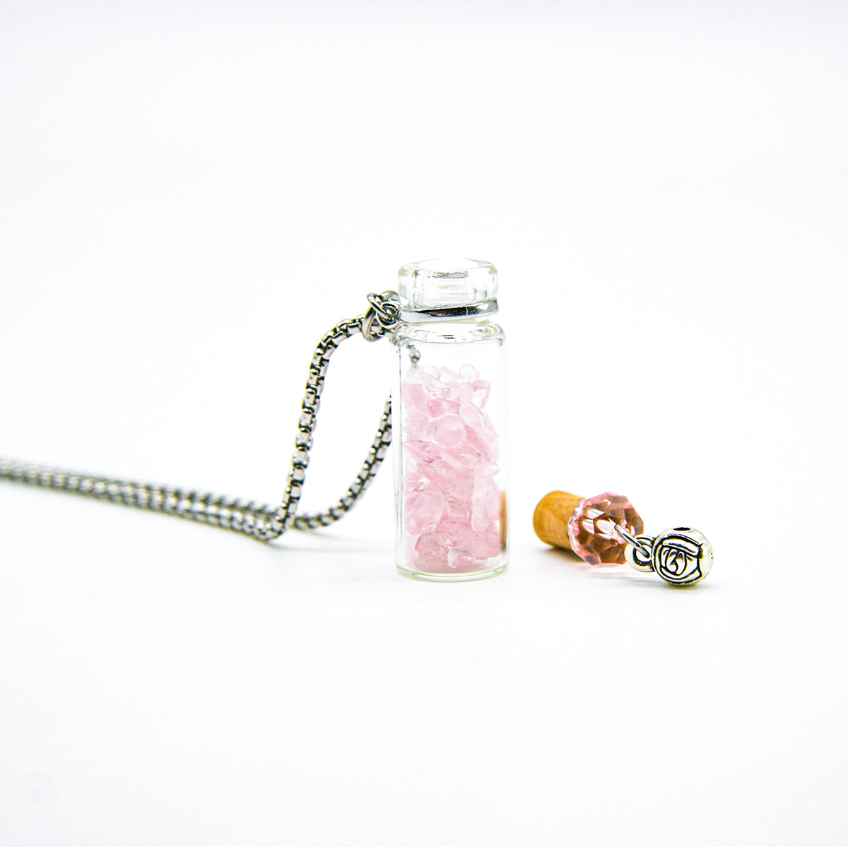 Rose Quartz Diffusing Necklace | Energy & Healing | Diffusing on the go-3