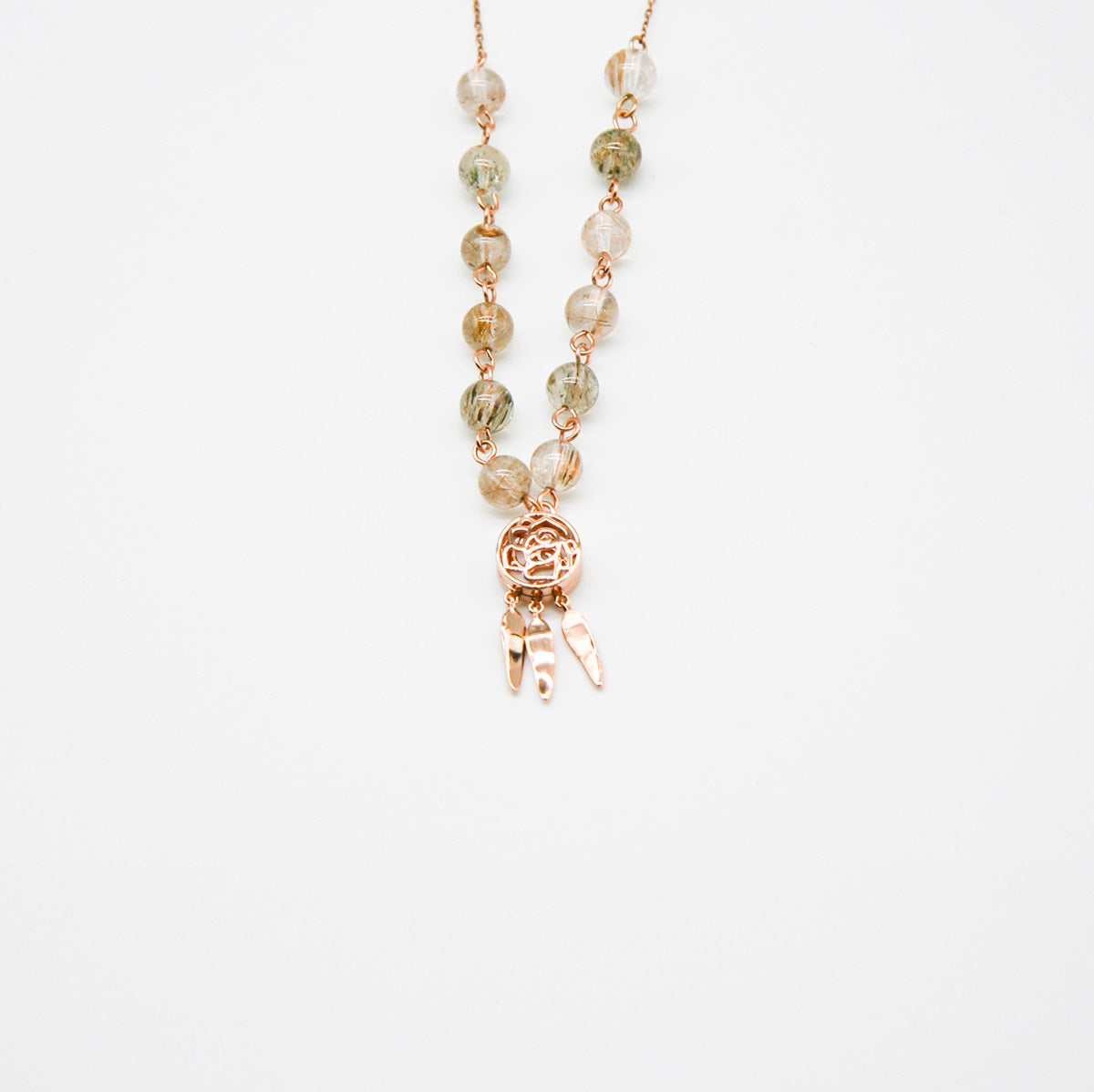 Rose Aroma Necklace | Energy & Healing | Diffusing on the go-0