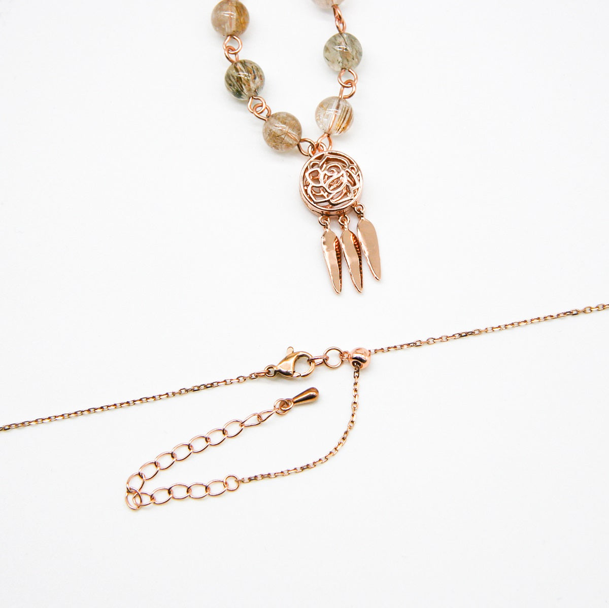 Rose Aroma Necklace | Energy & Healing | Diffusing on the go-3