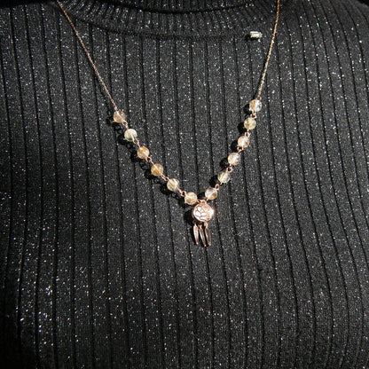 Rose Aroma Necklace | Energy & Healing | Diffusing on the go-2