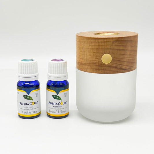 🌙 Sleep Ritual Bundle | Moonlight Diffuser + Deep Rest Blends-0