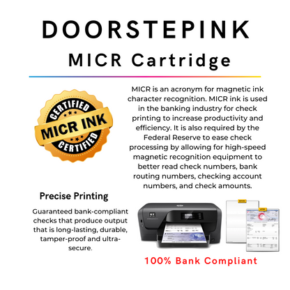 DoorStepInk Brand for HP 972X (F6T84AN) Black MICR Remanufactured in the USA Ink Cartridge-1