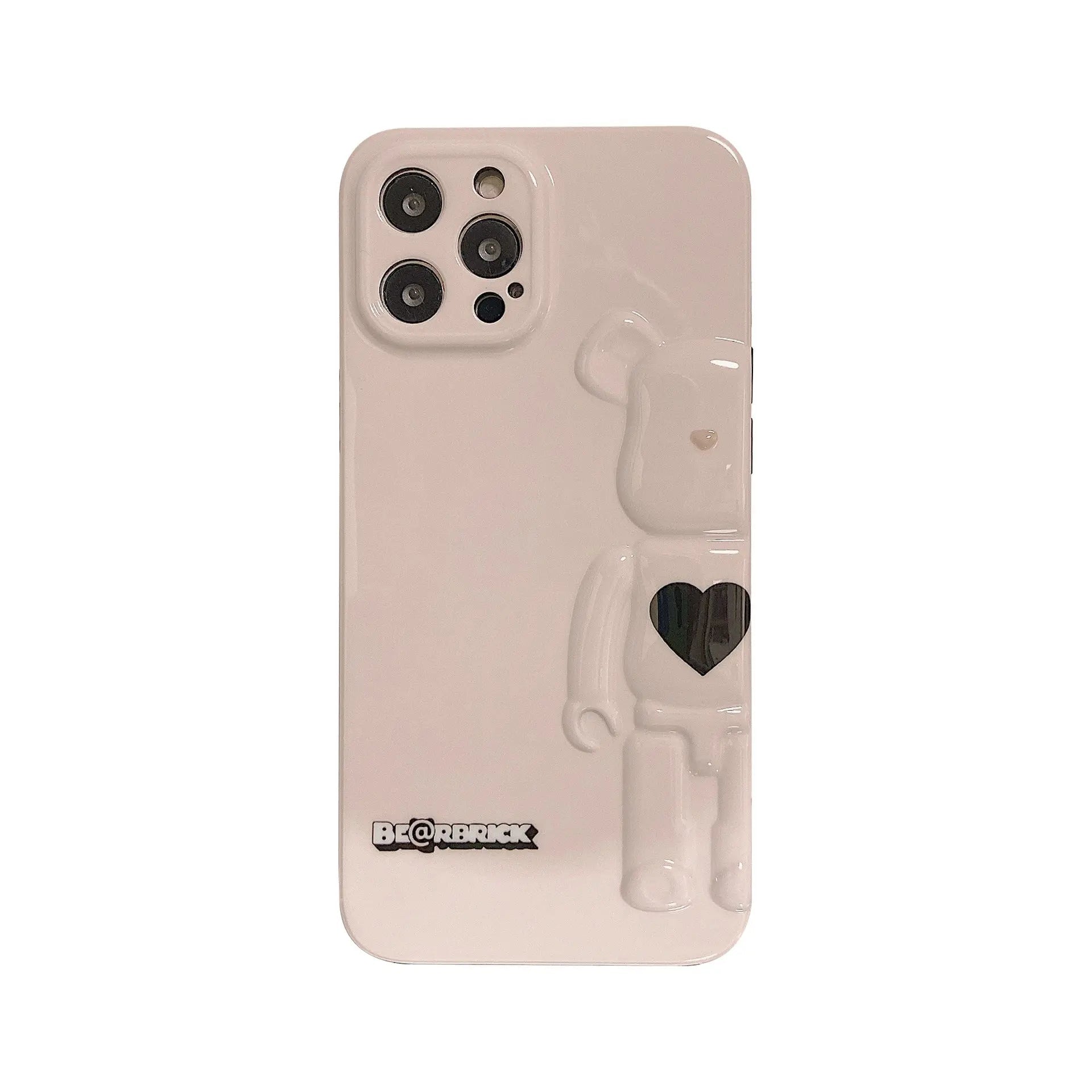 Smudged pink yellow blue bear suitable for Apple iPhone13pro max anti-fall 11/12 mobile phone shell xsmax/xr tide-1