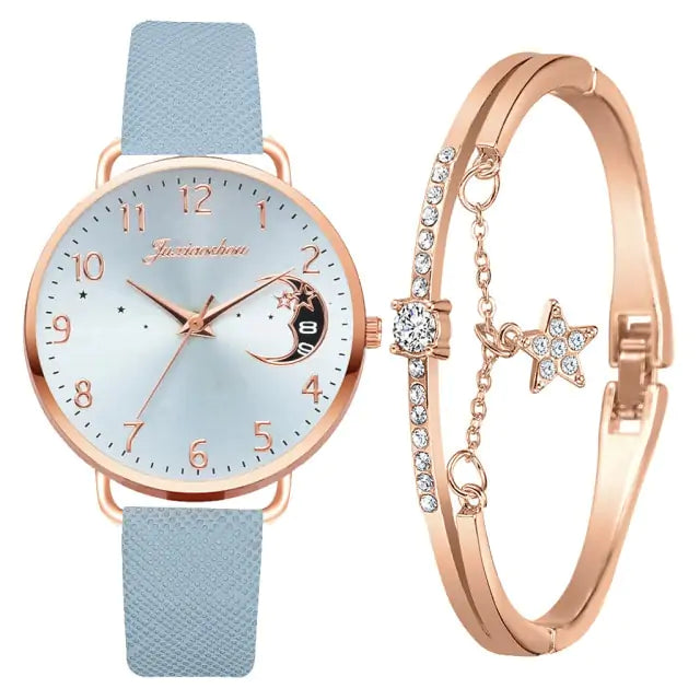 Moon Bracelet & Watch Set