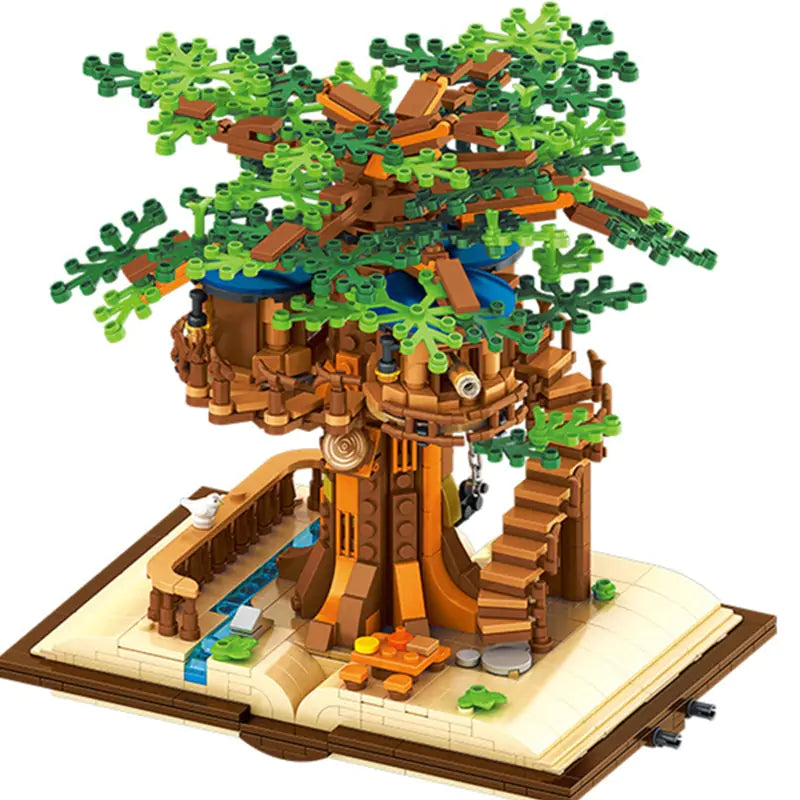 Jungle Tree House Bricks Toys