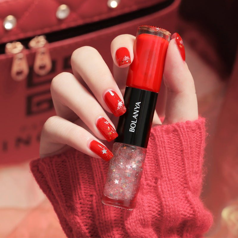 Vibrant Quick-Drying Two-Tone Nail Polish-0