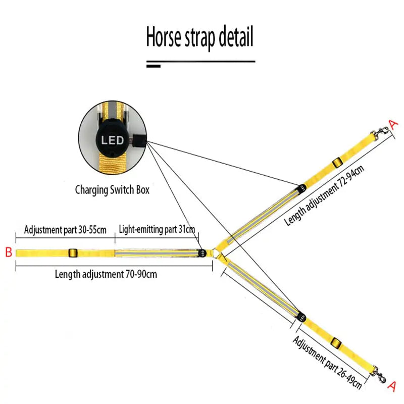 Nylon LED Horse Harness