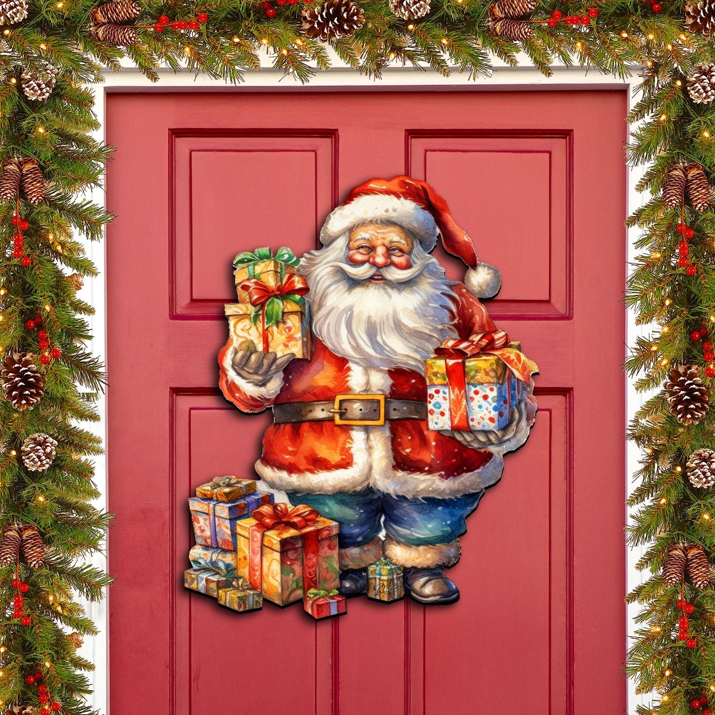 Merry Delivery Holiday Door Decor by G. Debrekht - Christmas Decor - 8611080H-0