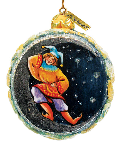 Winter Forest Sculpted Hand-Painted Christmas Ornament by G. DeBrekht - Nativity Holiday Decor - 622771-1