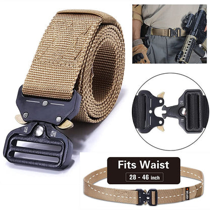 Men Casual Military Belt Tactical Waistband Rescue Nylon Belt