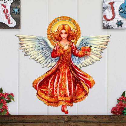 Angel with Love Holiday Door Decor by G. Debrekht - Nativity Holiday Decor - 8652816H-3