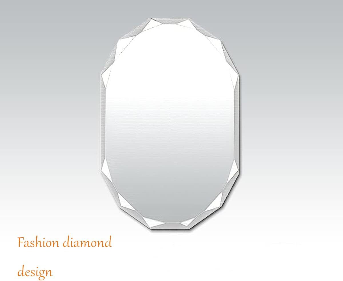 Single Beveled Edge Frameless Wall Mount Bathroom Vanity Mirror, 24” X 36”|Silver|-1